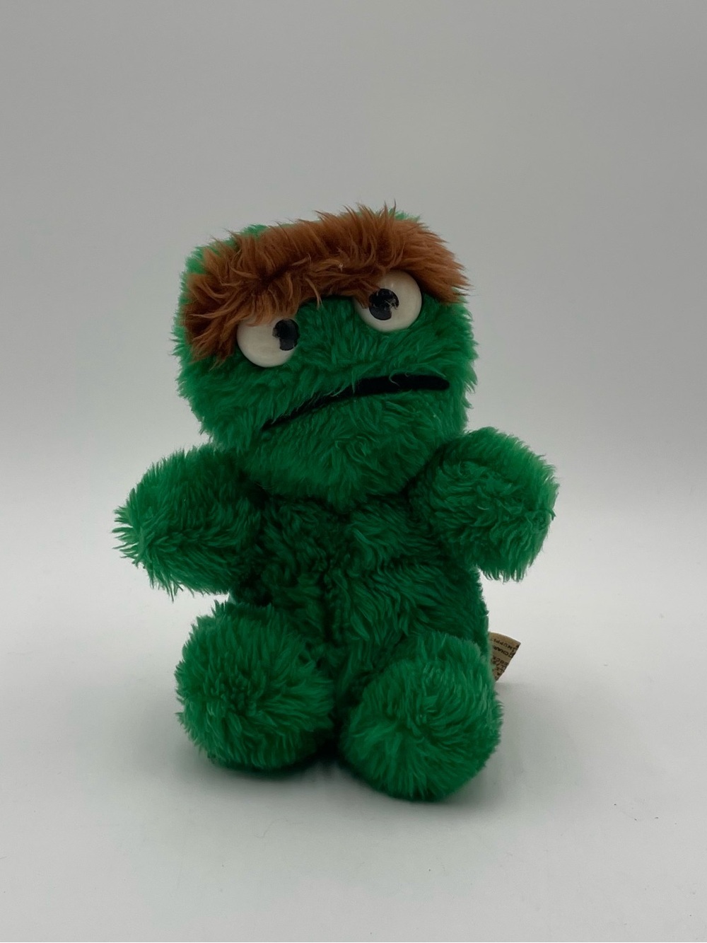 Vtg Baby Oscar Grouch Little Cuddlers Plush 1983 Rare 8" Green Applause Muppets